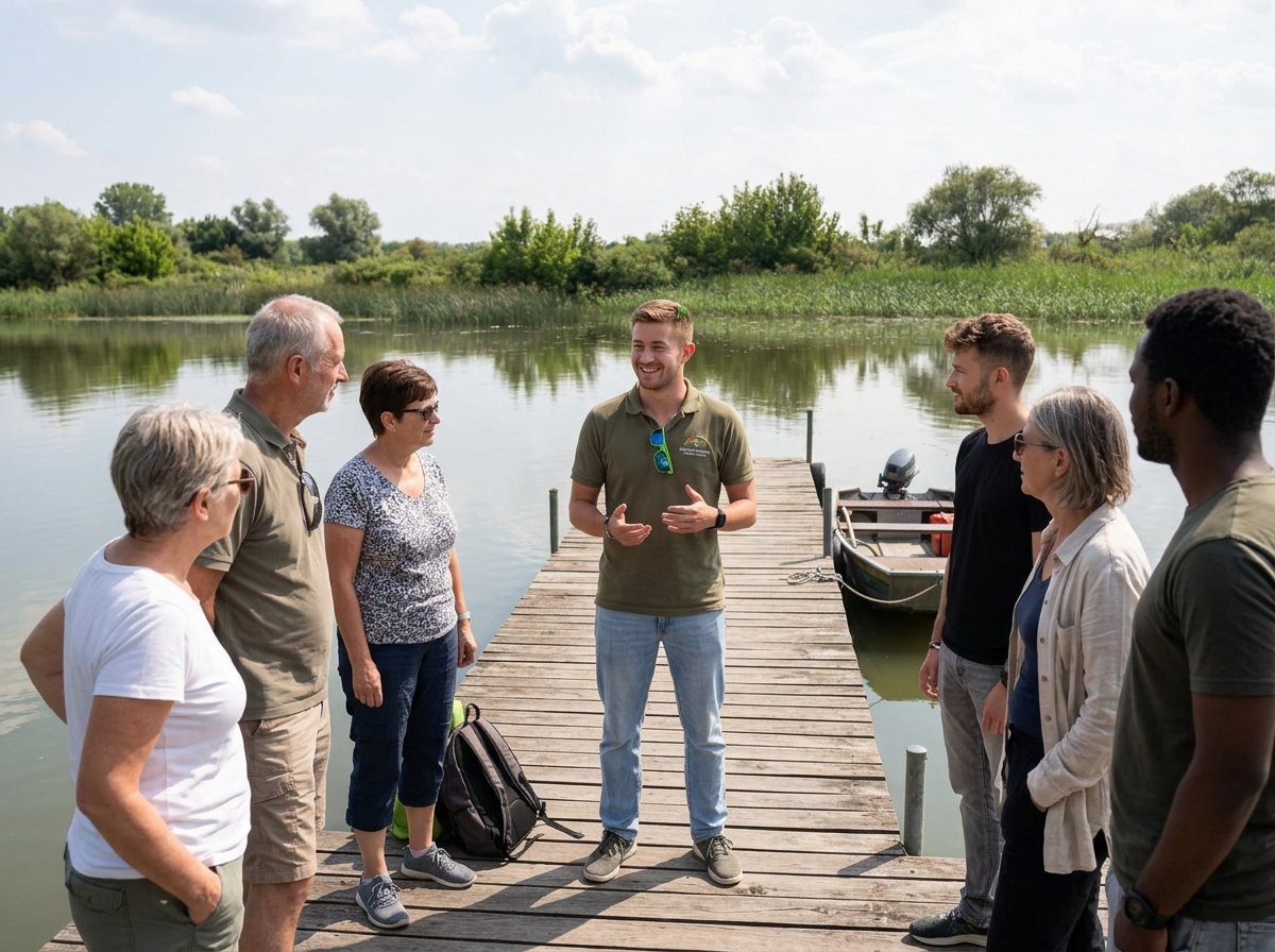 Lake Tisza water and reed beds